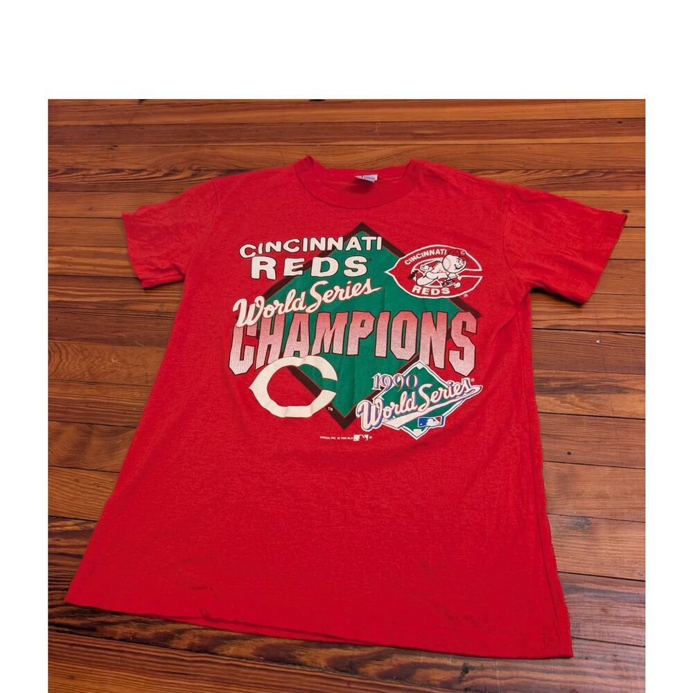 World Series Champion 1990 Cincinnati Reds Garan Tag Size XL